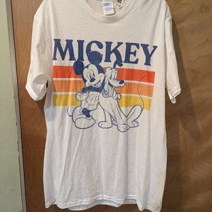 Mickey and Friends Mickey and Pluto Retro T-Shirt